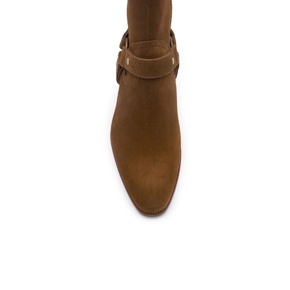 Saint Laurent Wyatt Ankle Boots mit Harness