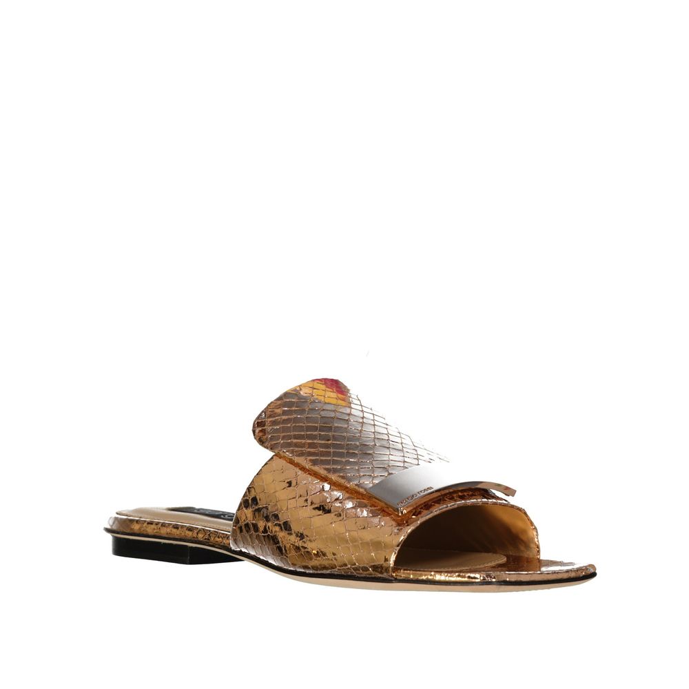 Flache Sandalen aus Leder von Sergio Rossi