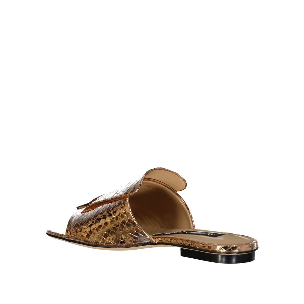 Flache Sandalen aus Leder von Sergio Rossi