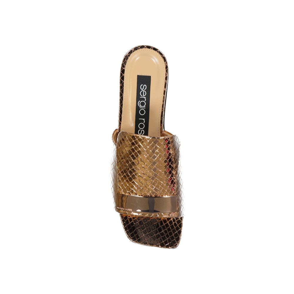Flache Sandalen aus Leder von Sergio Rossi