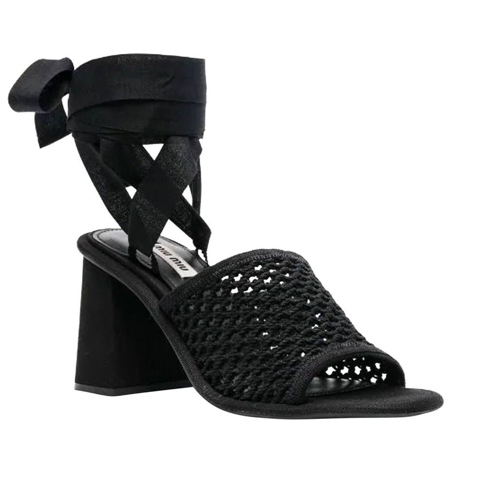 Sandales en macramé Miu Miu