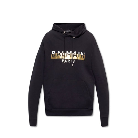 Sweat à capuche avec logo Balmain