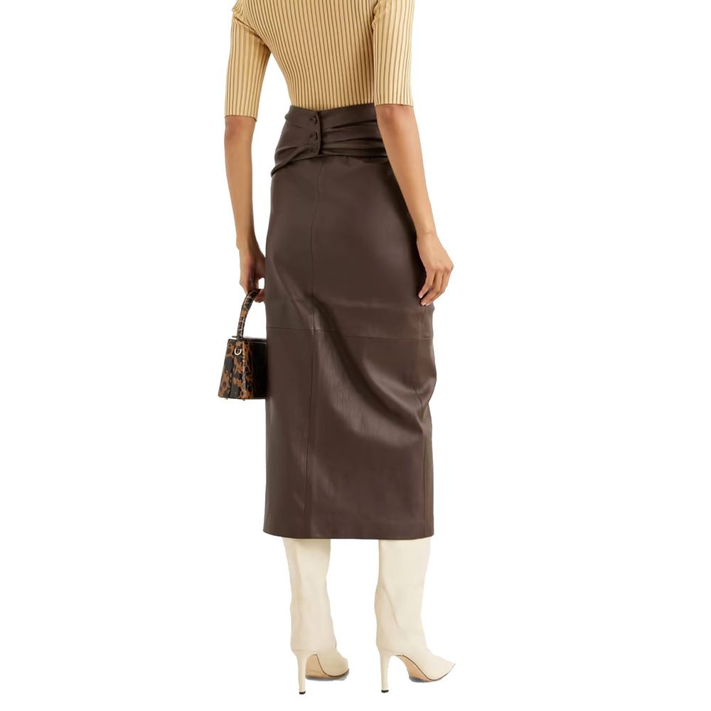 Jupe en cuir Brunello Cucinelli