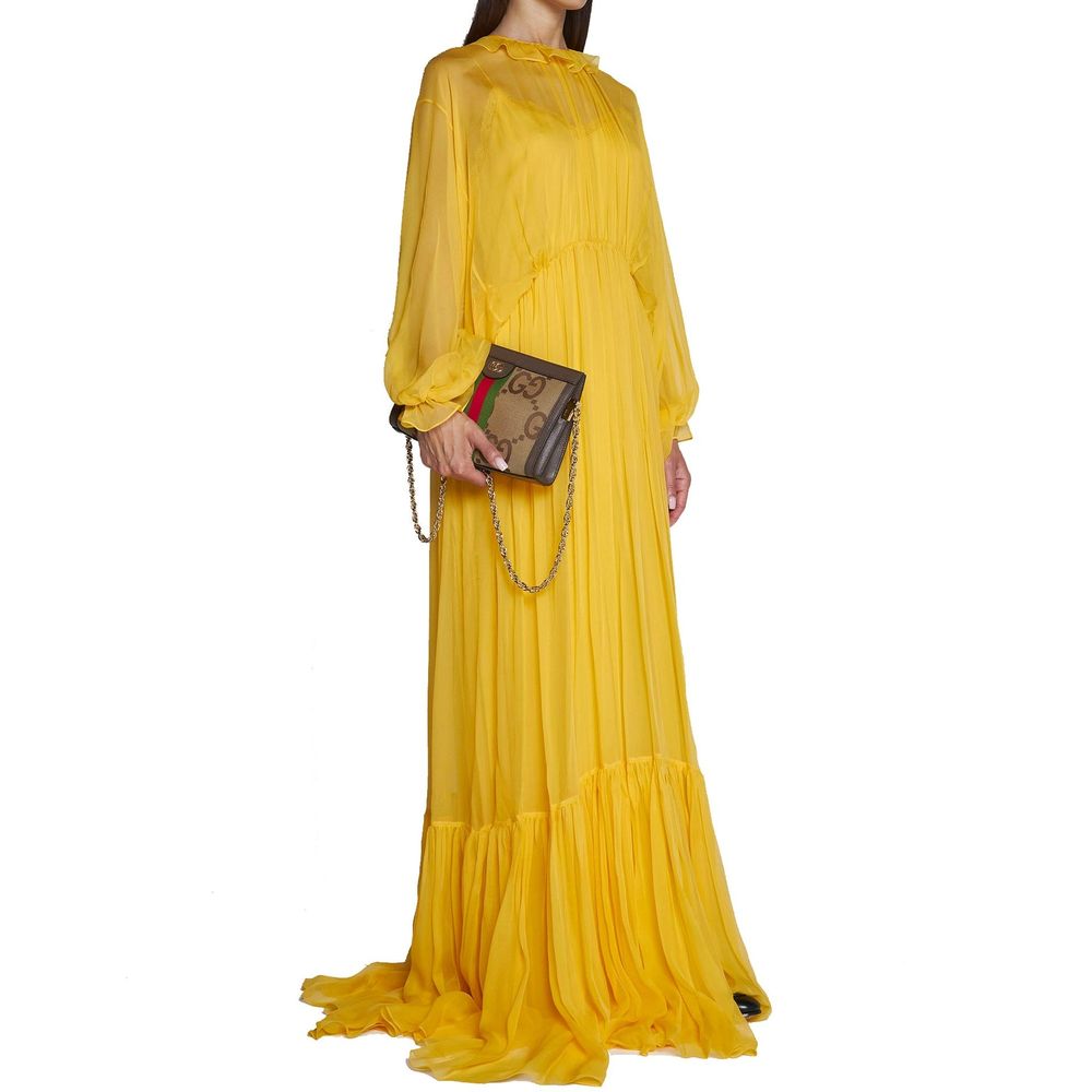 Langes Seidenkleid von Gucci