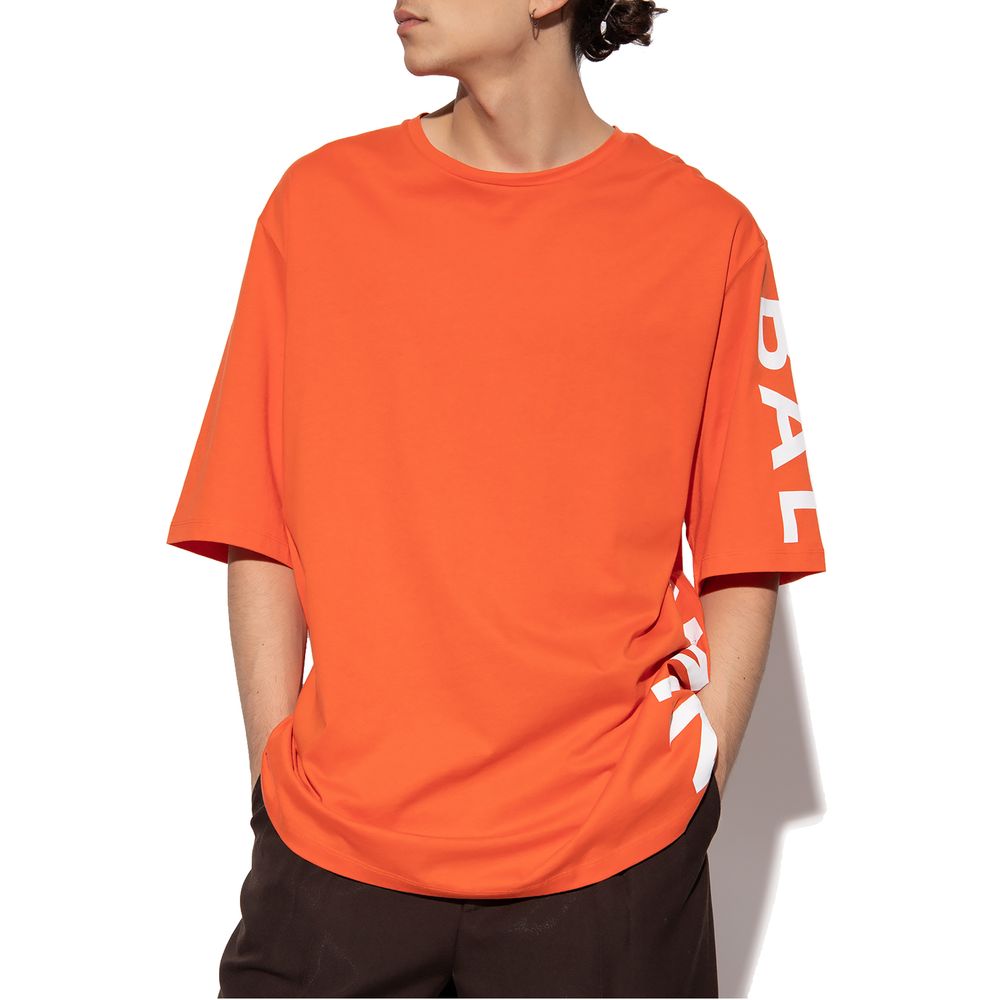 T-shirt en coton orange Balmain