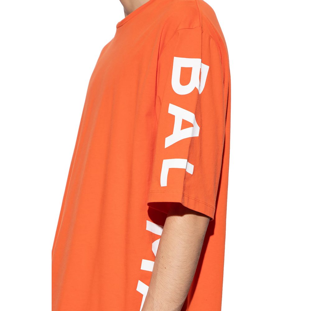 T-shirt en coton orange Balmain