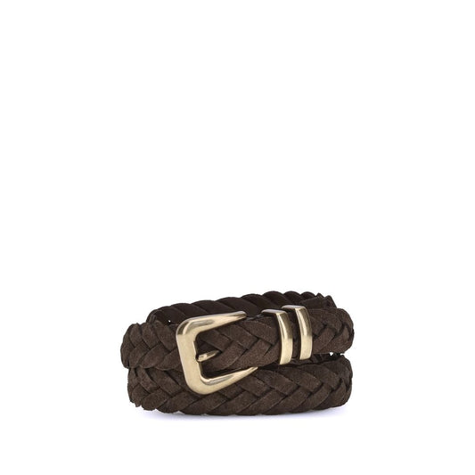 Ceinture tressée en cuir