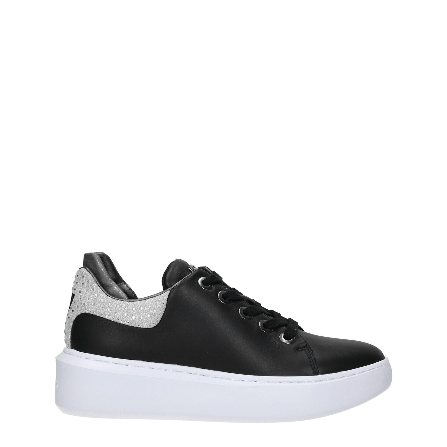Guess – Schwarze Plateau-Sneaker aus Polyethylen