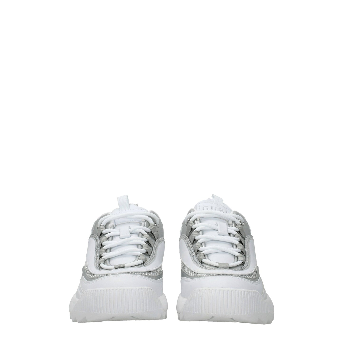 Guess – Weiße, klobige Sneakers aus Polyethylen