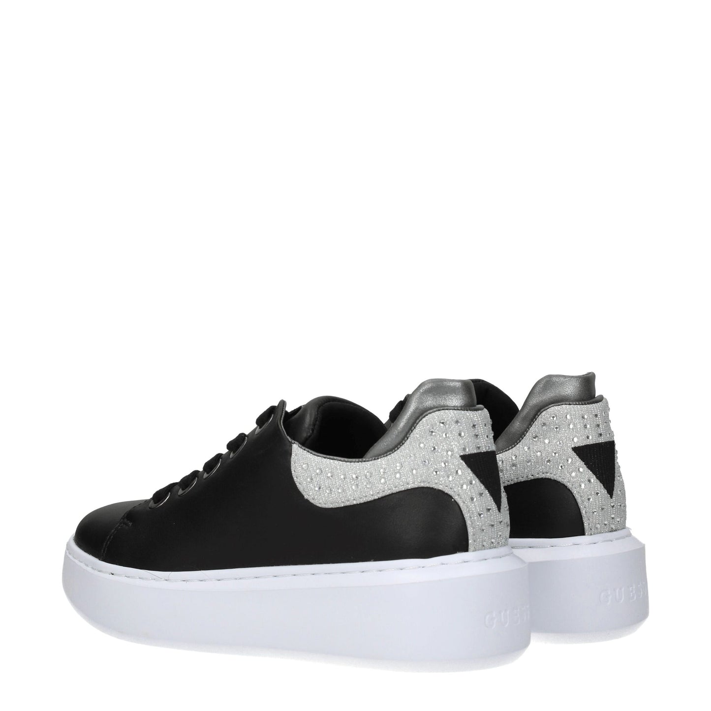 Guess – Schwarze Plateau-Sneaker aus Polyethylen