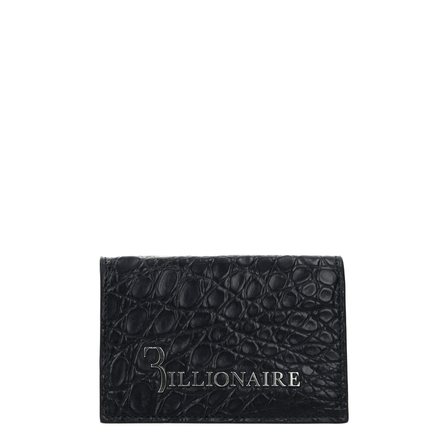 Billionaire Italian Couture – Kartenetuis aus blauem Krokodil