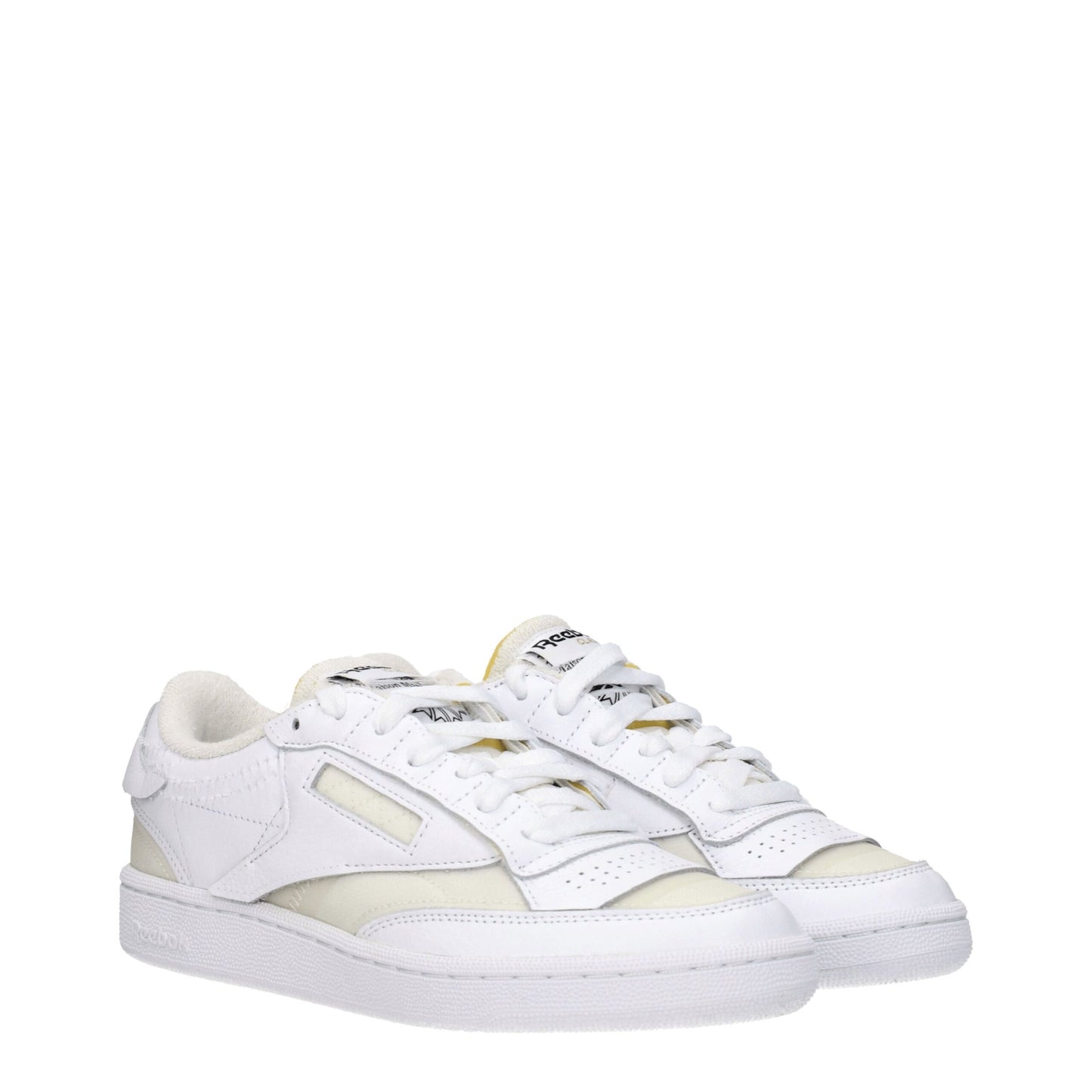 Maison Margiela – Niedrige Sneakers aus weißem Stoff