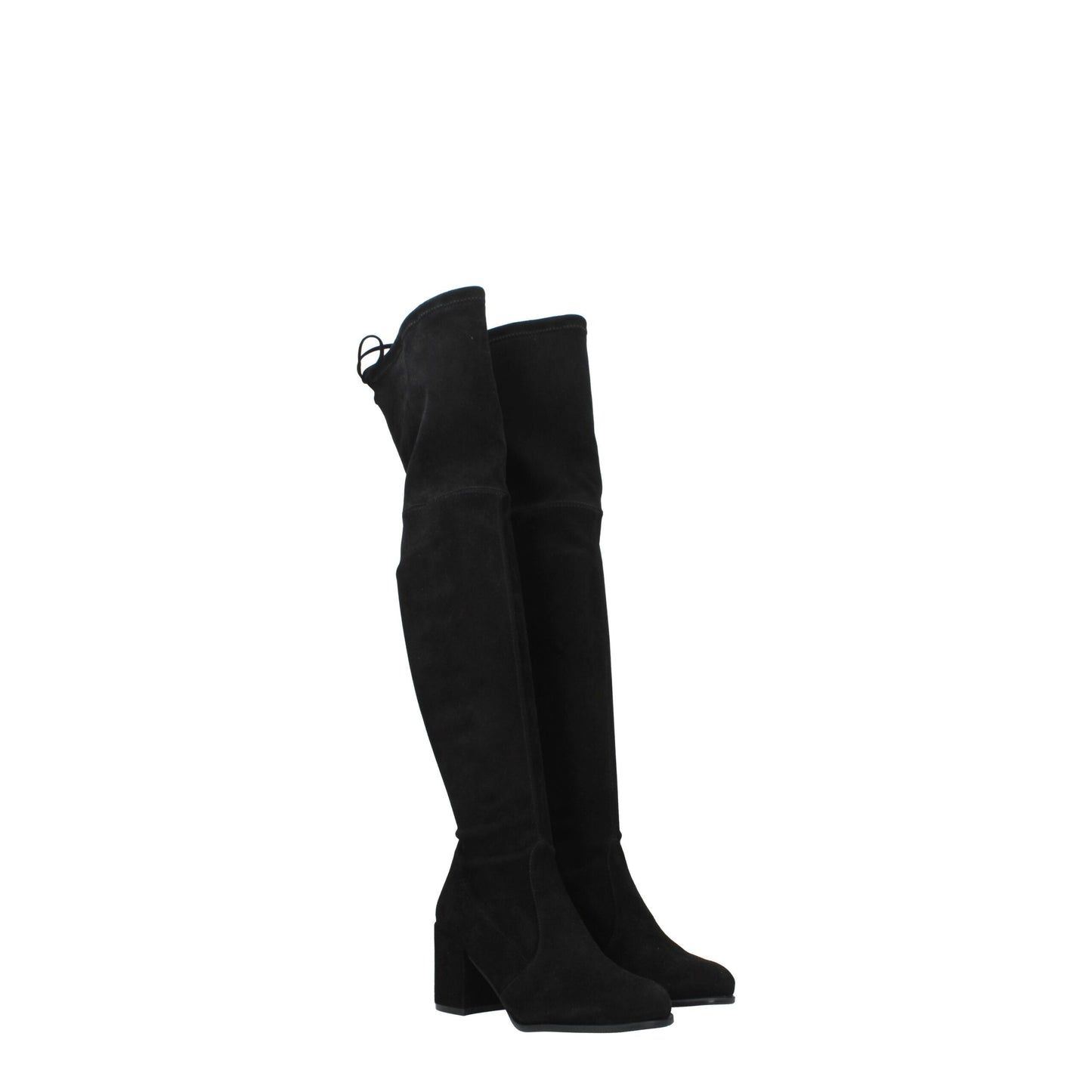 Stuart Weitzman Black Leather Over The Knee