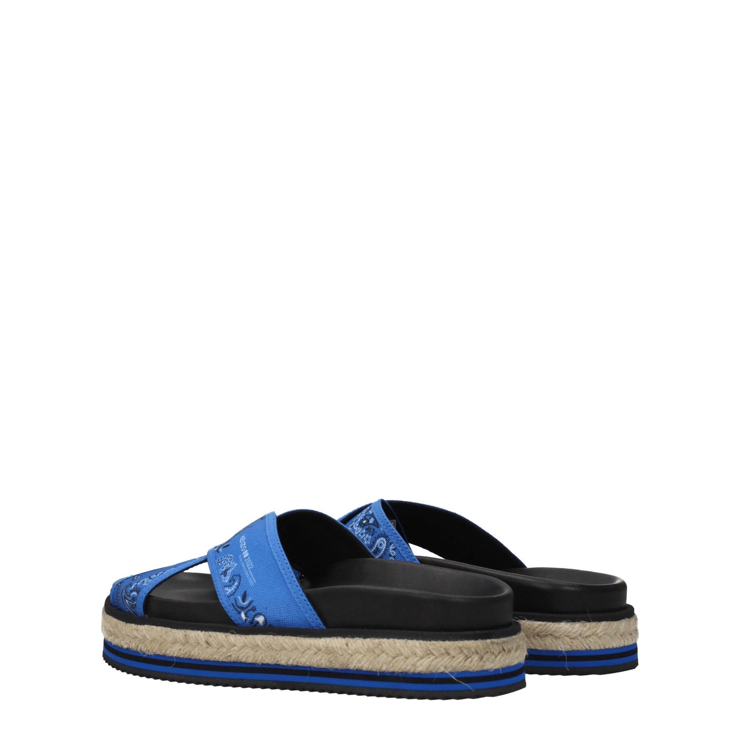 Kenzo Blaue Stoff-Hausschuhe