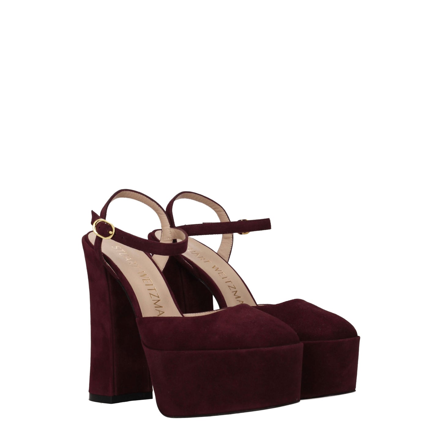 Stuart Weitzman - Plateformes en cuir rouge