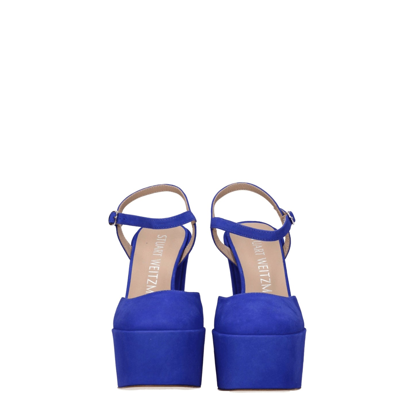 Stuart Weitzman - Plateformes en cuir bleu