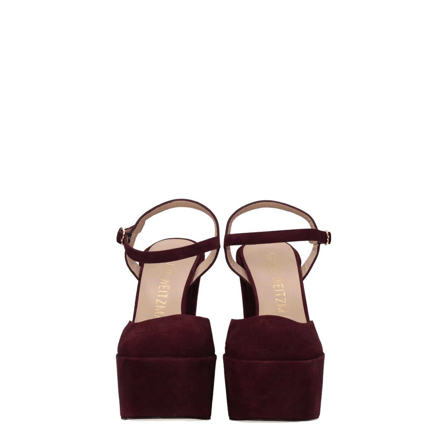 Stuart Weitzman - Plateformes en cuir rouge