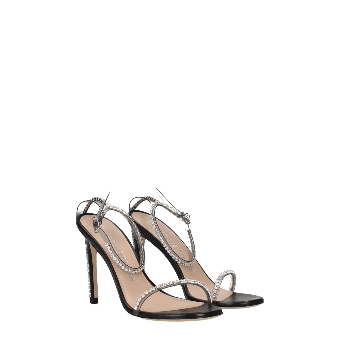 Stuart Weitzman Transparente PVC-Stiletto-Sandalen
