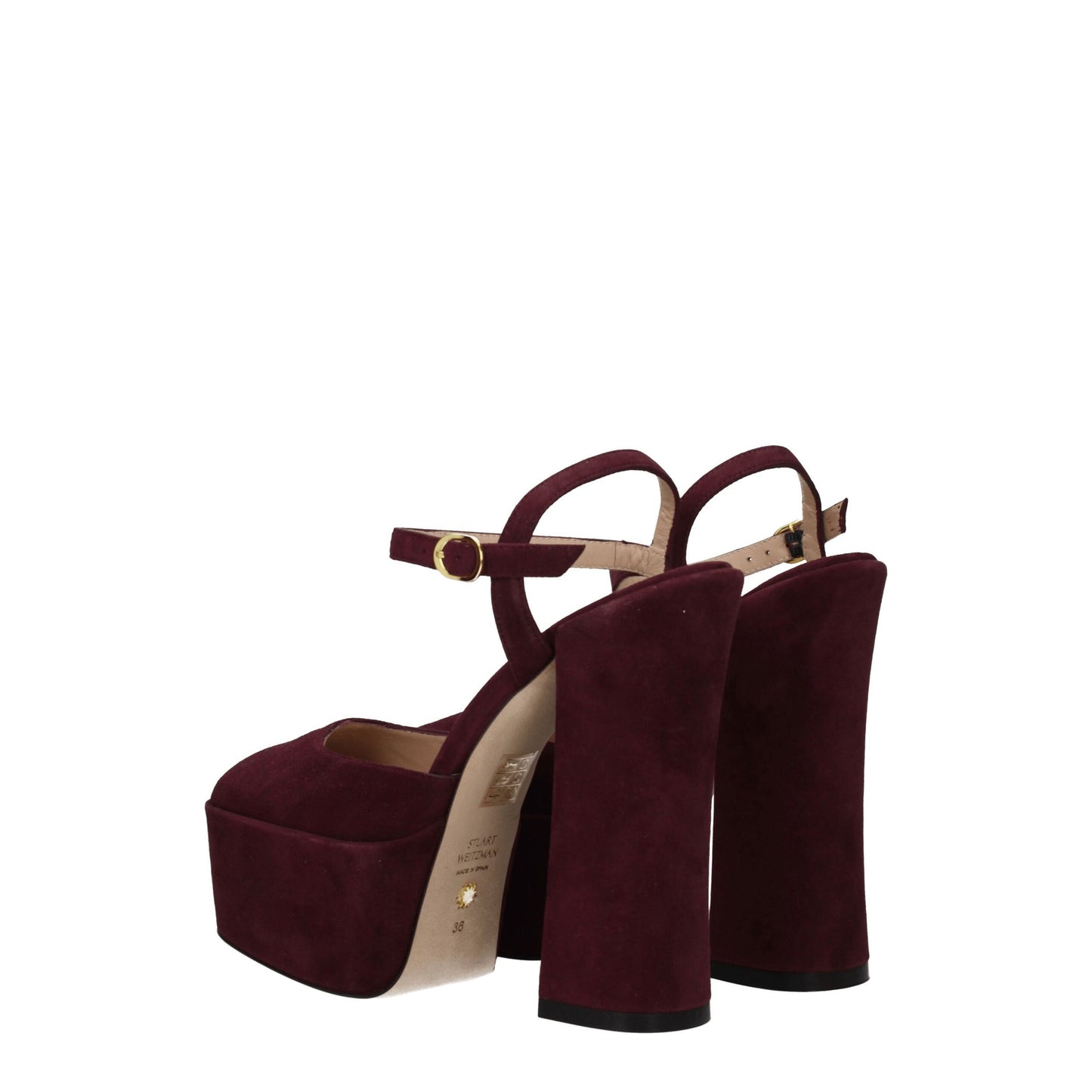 Stuart Weitzman - Plateformes en cuir rouge
