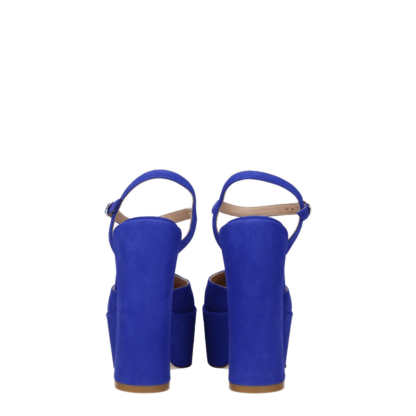 Stuart Weitzman - Plateformes en cuir bleu