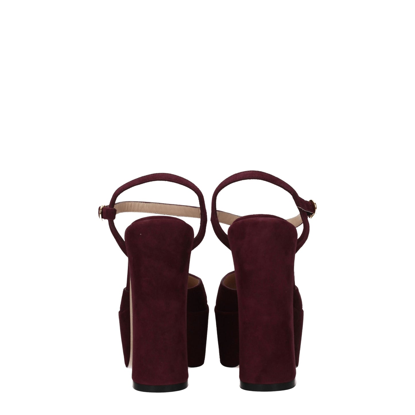 Stuart Weitzman - Plateformes en cuir rouge