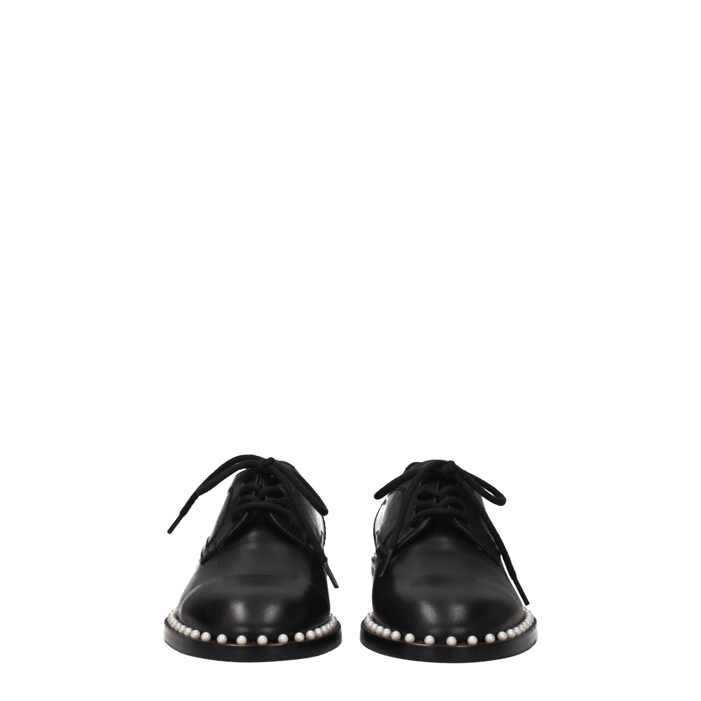 Stuart Weitzman – Oxfords und Derbys aus schwarzem Leder