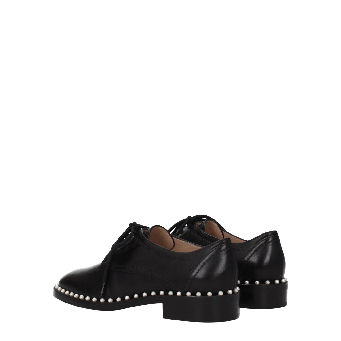 Stuart Weitzman – Oxfords und Derbys aus schwarzem Leder