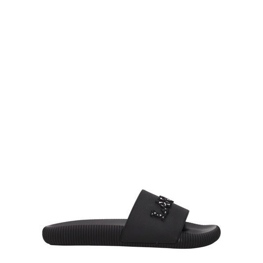 Sandales-chaussons en coton noir
