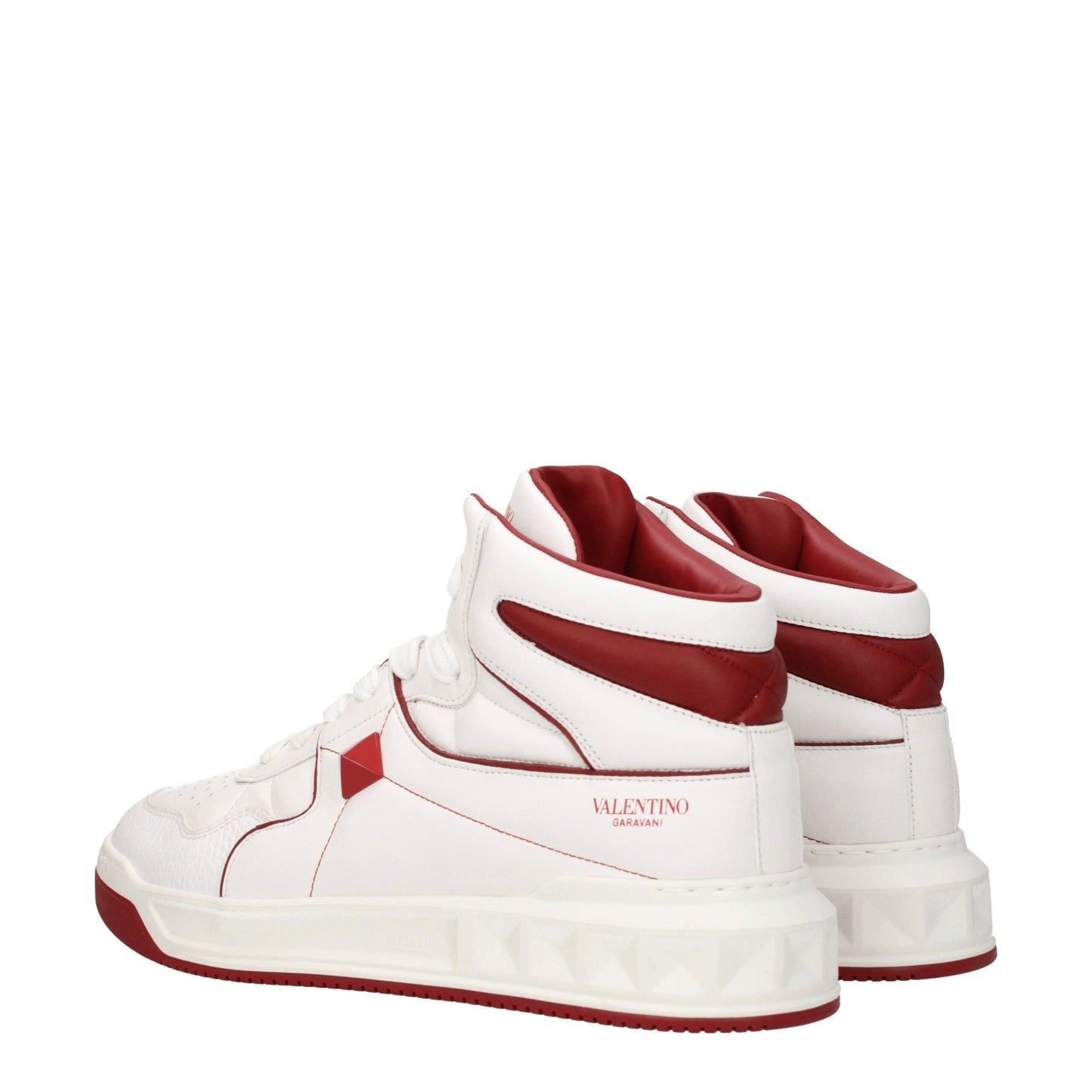 Valentino Garavani – Hohe Sneakers aus weißem Leder