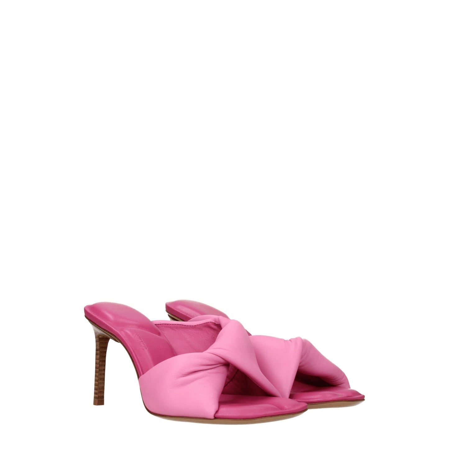 Jacquemus – Sandalen aus rosa Leder mit Stilettoabsatz