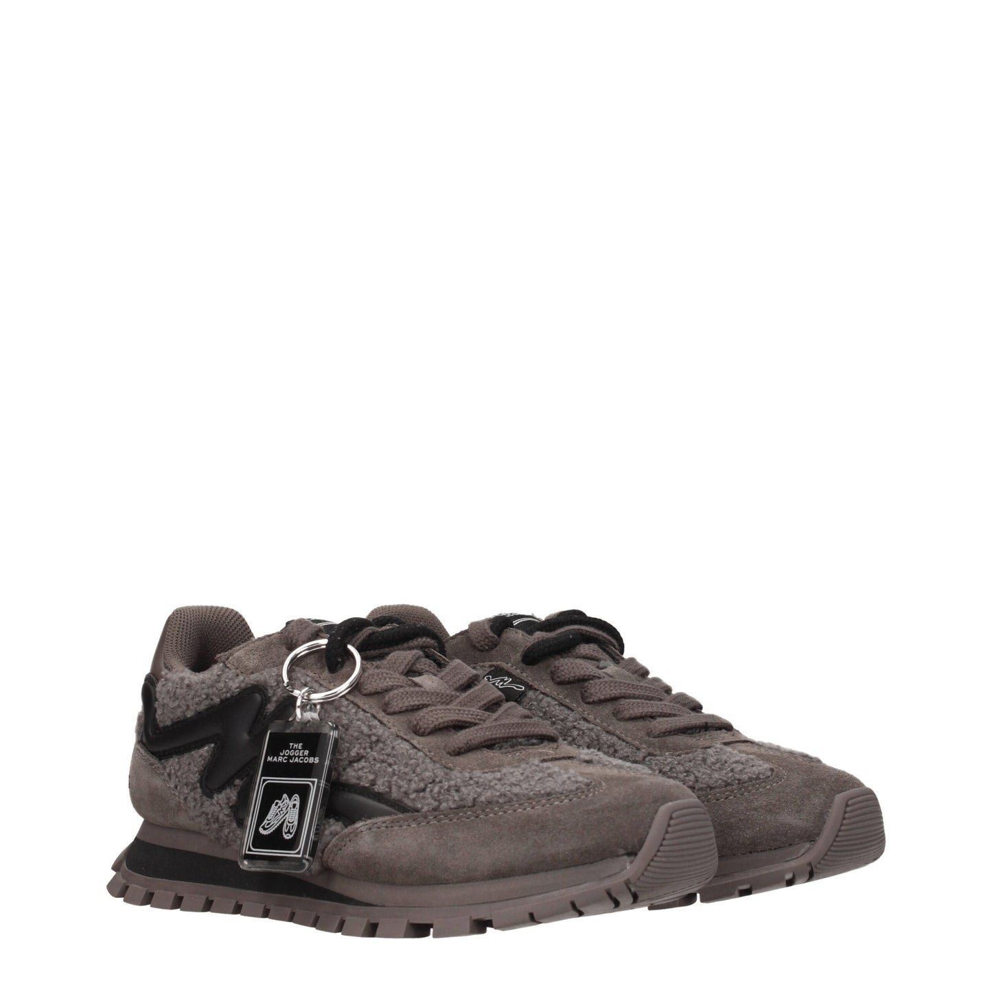 Marc Jacobs – Graue, klobige Sneakers aus Pelz