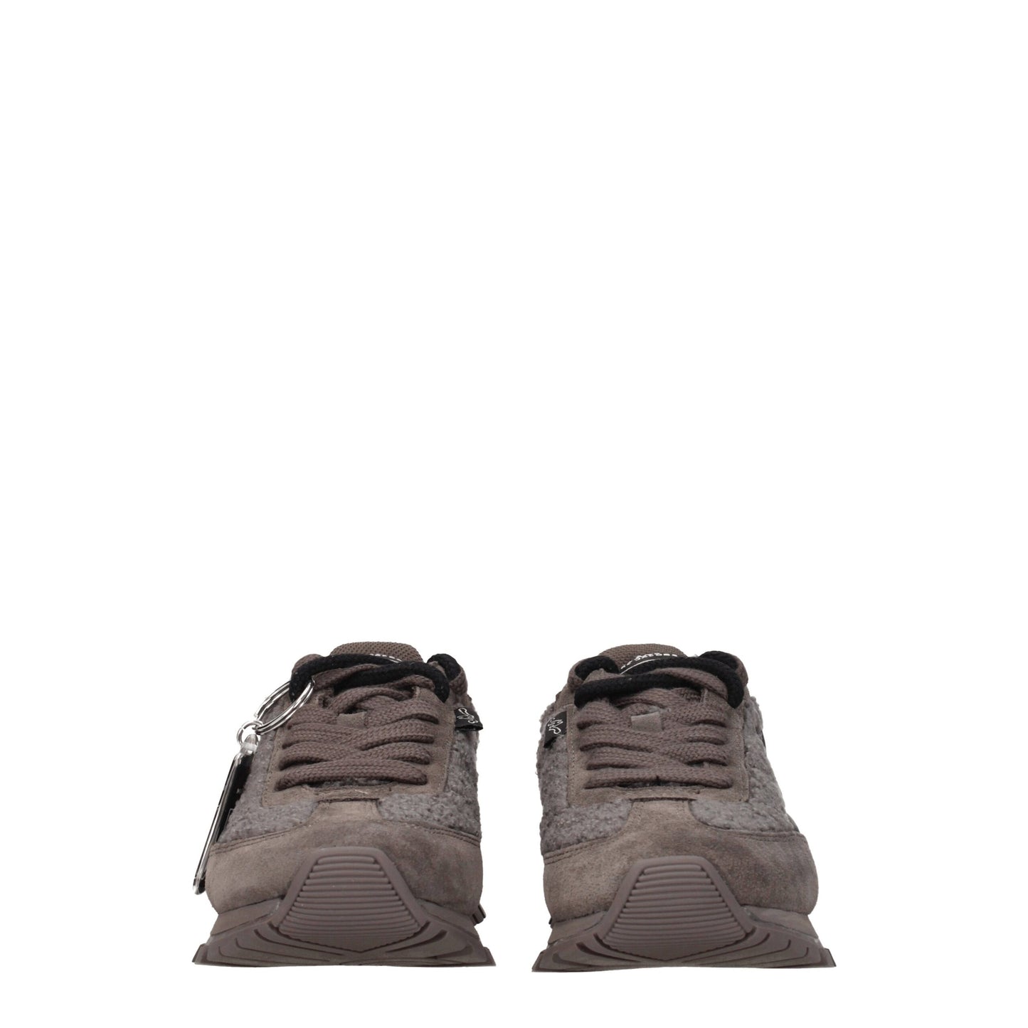 Marc Jacobs – Graue, klobige Sneakers aus Pelz