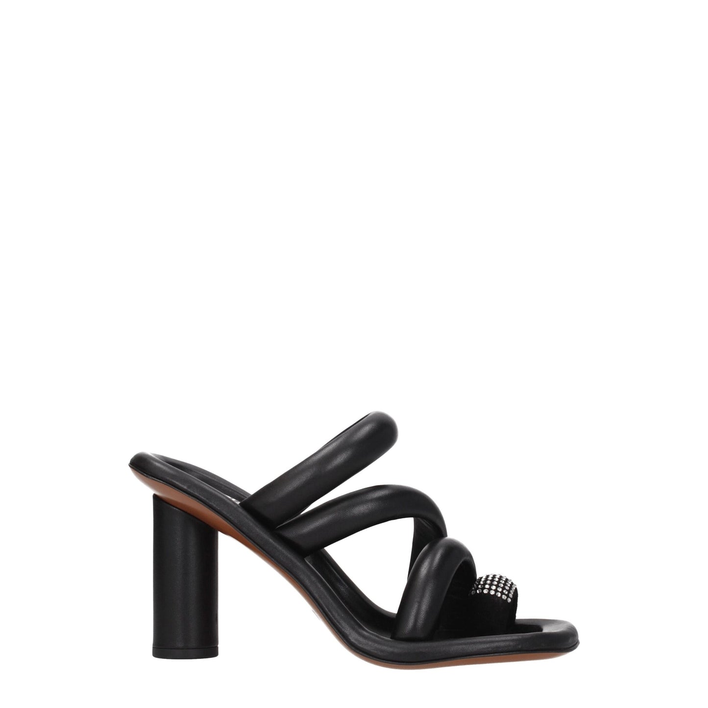 Ambush – Schwarze Sandalen aus Leder mit Stilettoabsatz