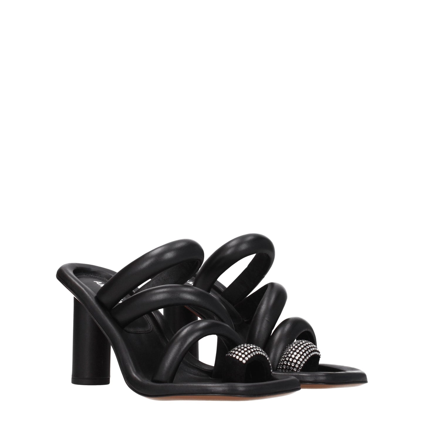Ambush – Schwarze Sandalen aus Leder mit Stilettoabsatz