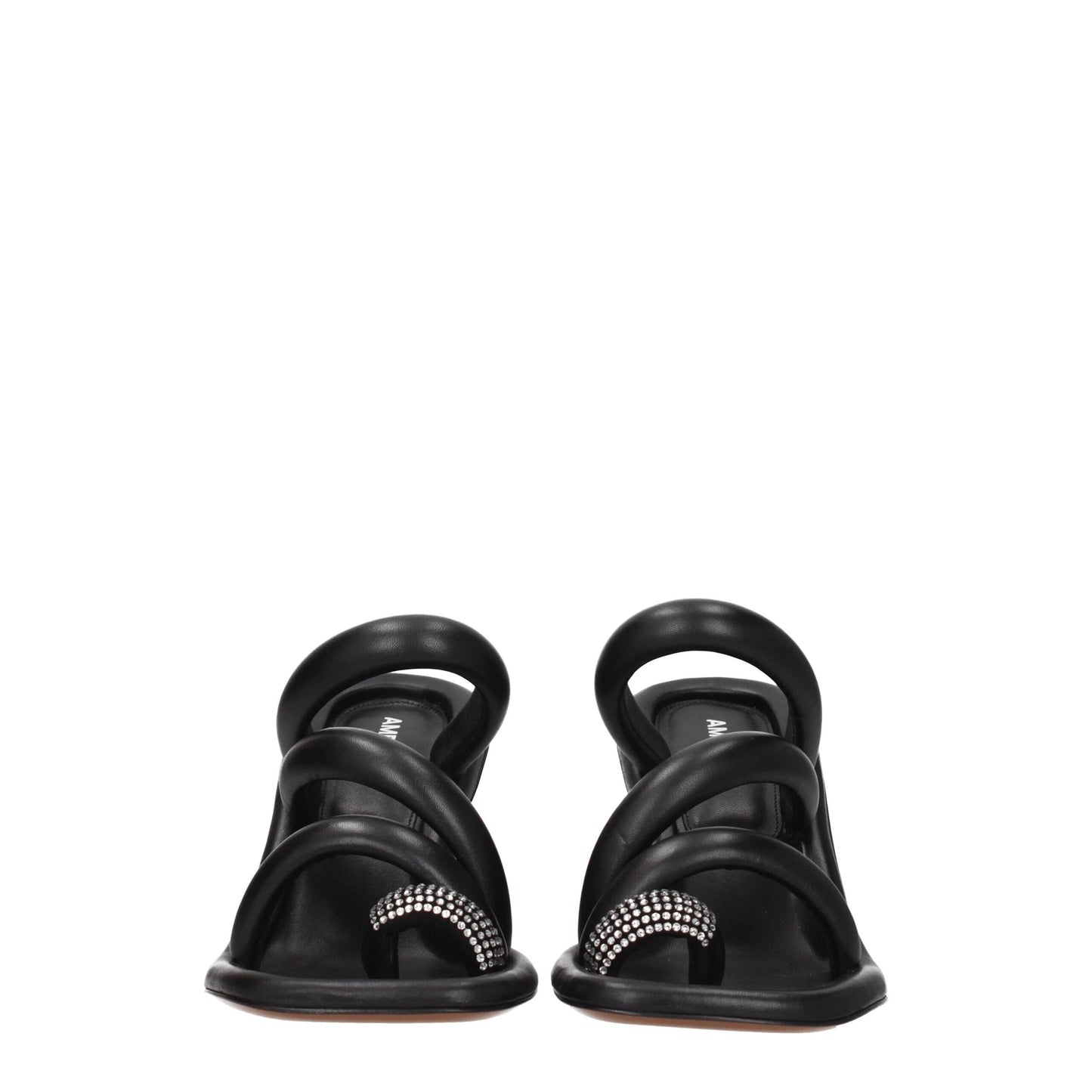 Ambush – Schwarze Sandalen aus Leder mit Stilettoabsatz