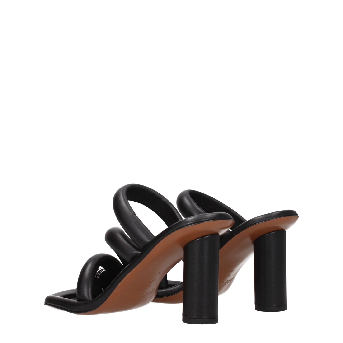 Ambush – Schwarze Sandalen aus Leder mit Stilettoabsatz