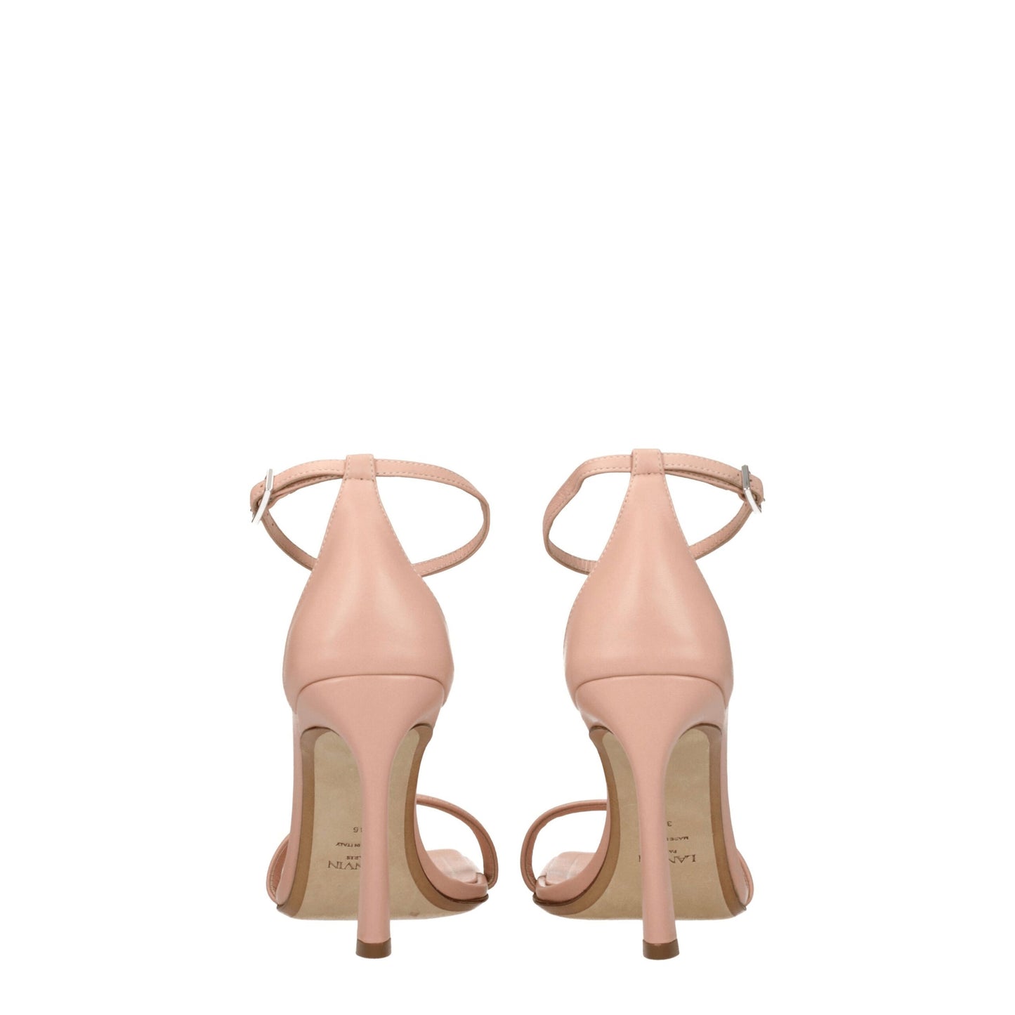 Lanvin Sandalen aus rosa Leder mit Stilettoabsatz