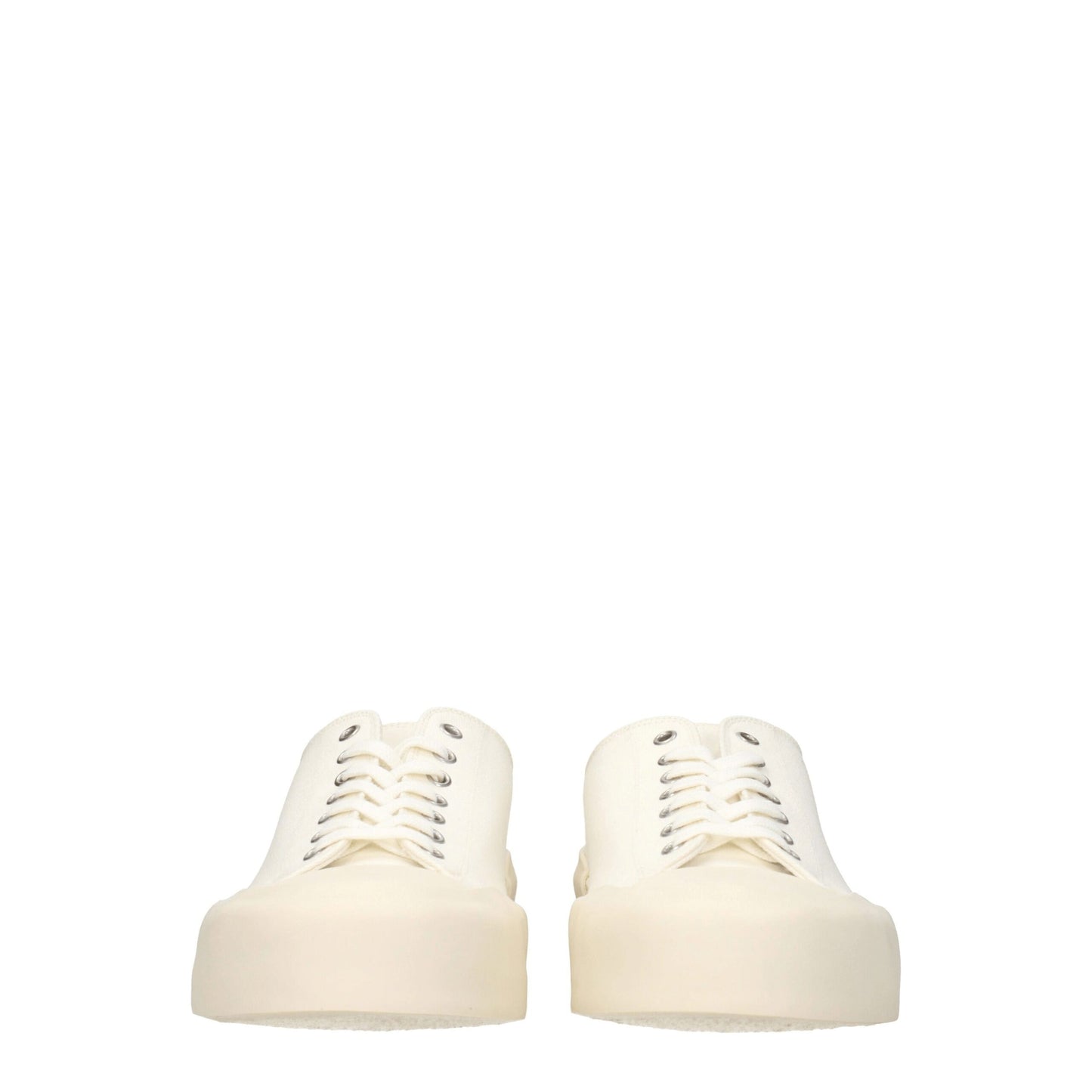 Baskets basses Jil Sander en tissu beige