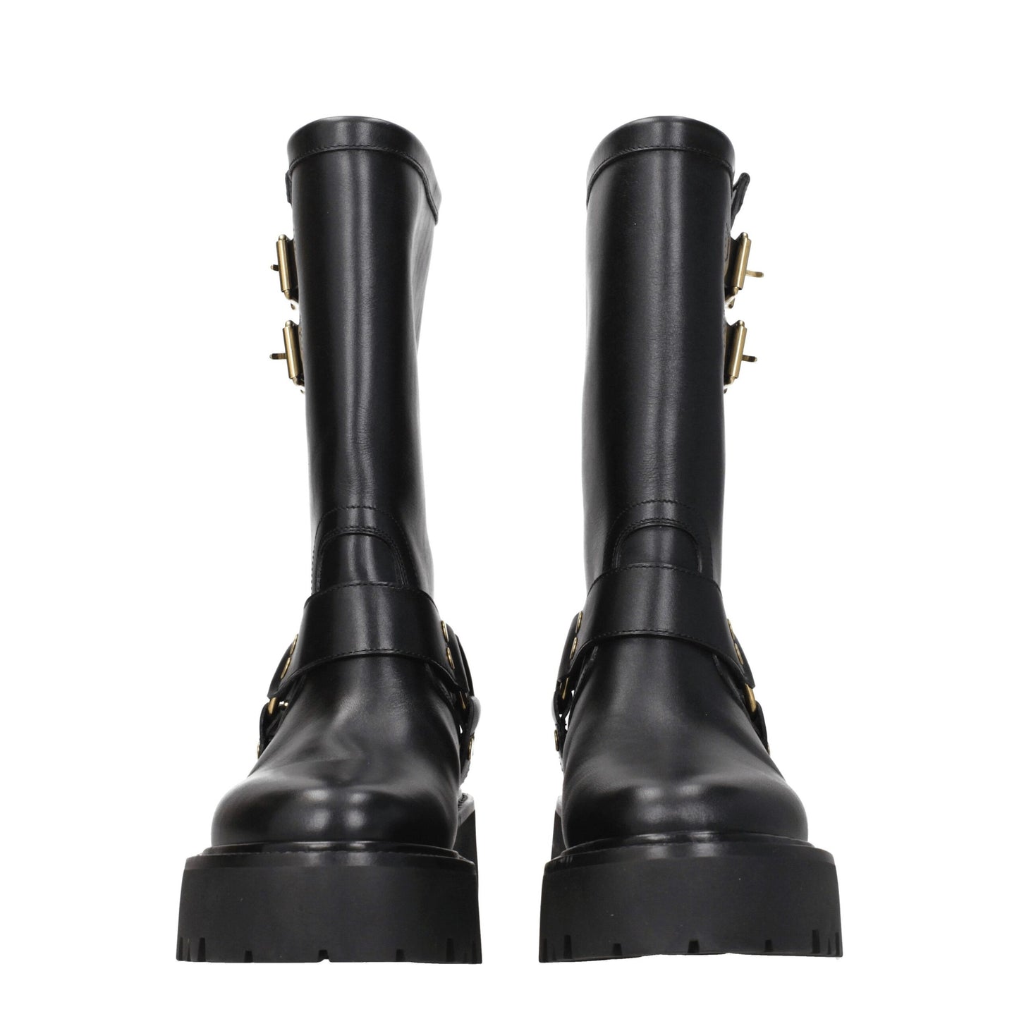 Celine Stiefeletten aus goldenem Leder