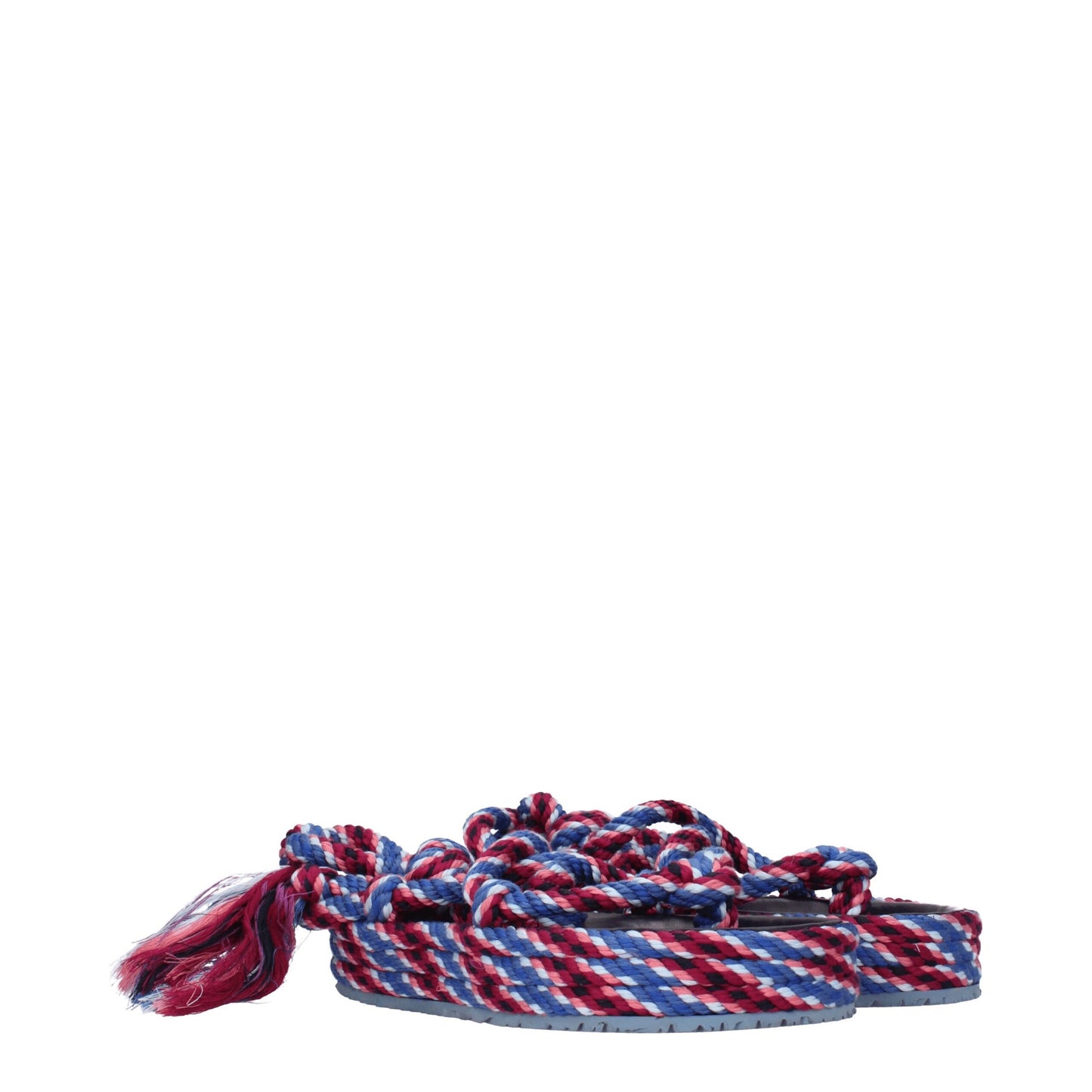 Isabel Marant – Flache Sandalen aus blauem Stoff