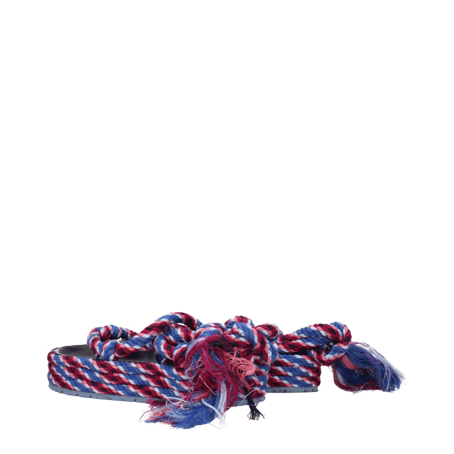 Isabel Marant – Flache Sandalen aus blauem Stoff