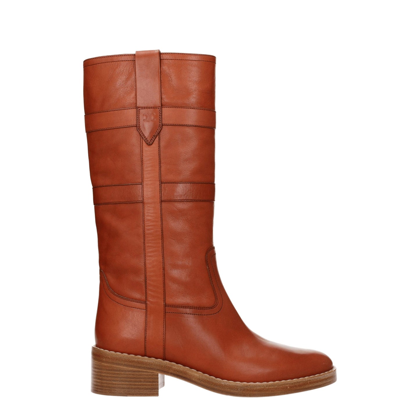 Celine Braune Lederstiefel