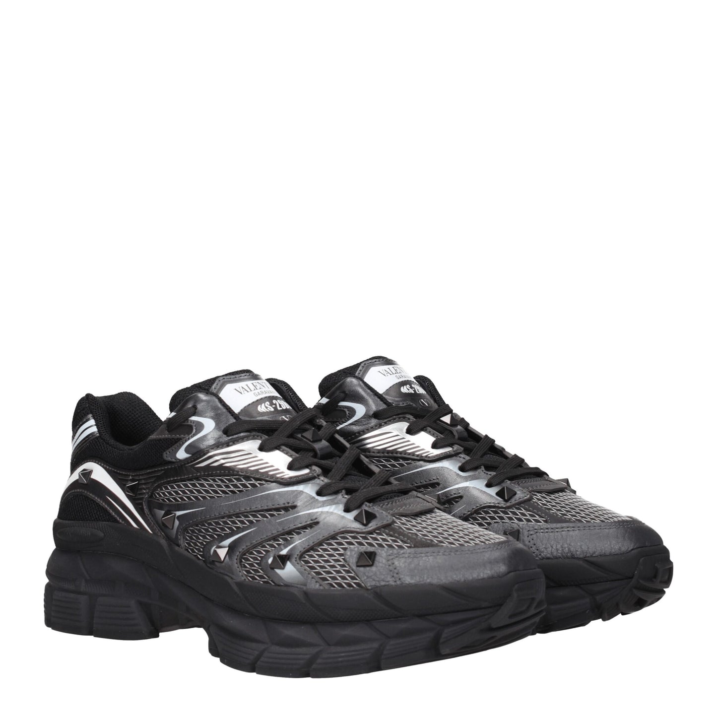 Valentino Garavani – Sportliche Sneakers aus schwarzem Stoff