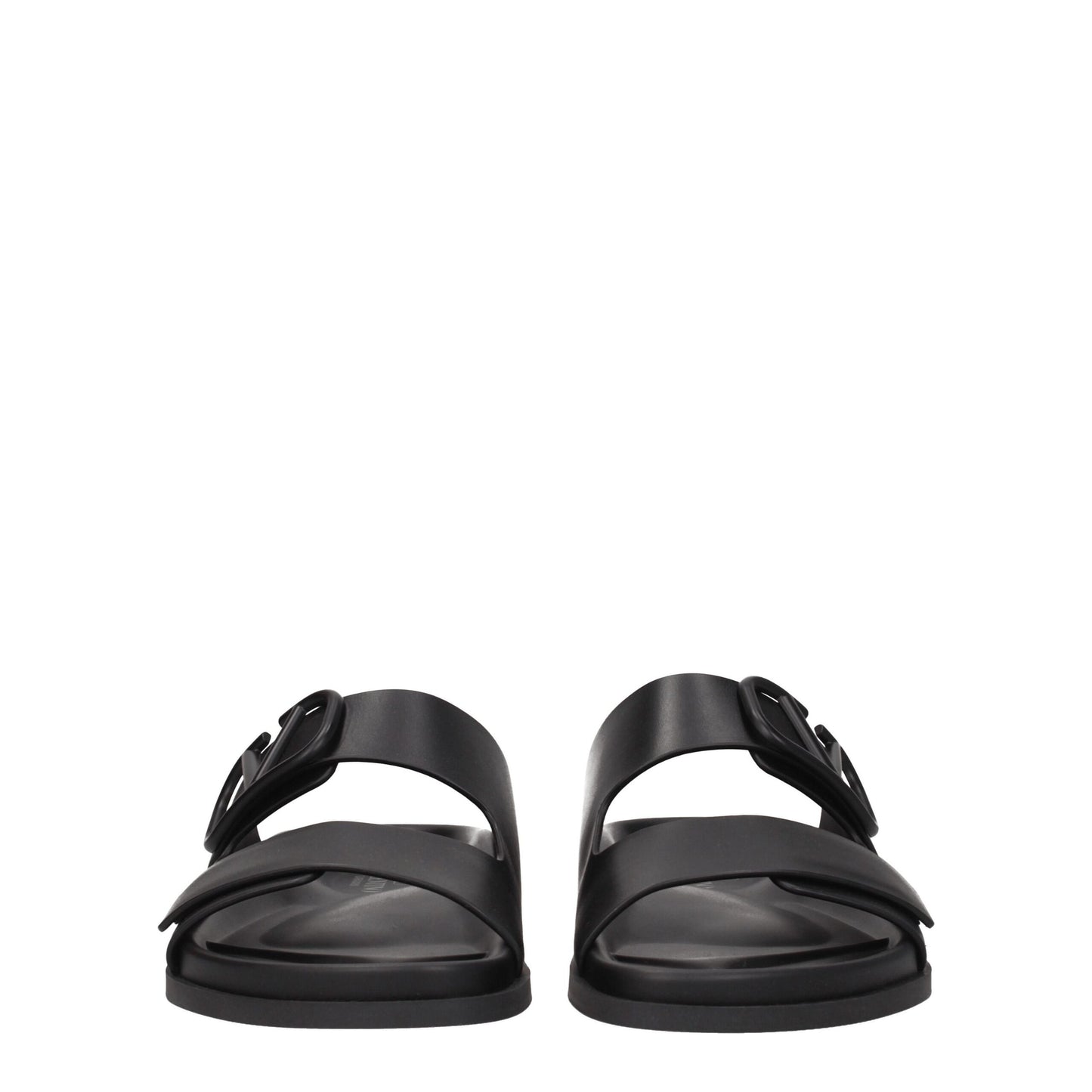 Valentino Garavani – Schwarze Slipper-Sandalen aus Leder