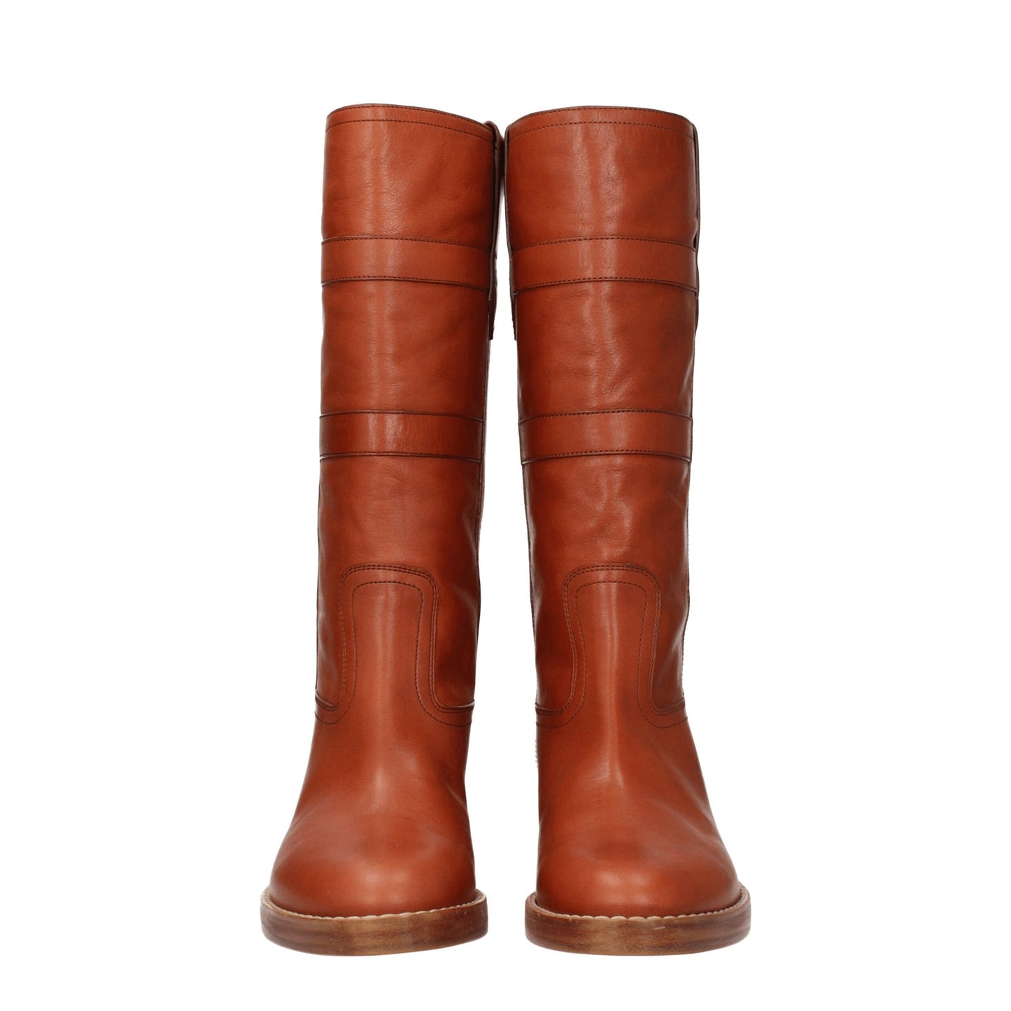 Celine Braune Lederstiefel