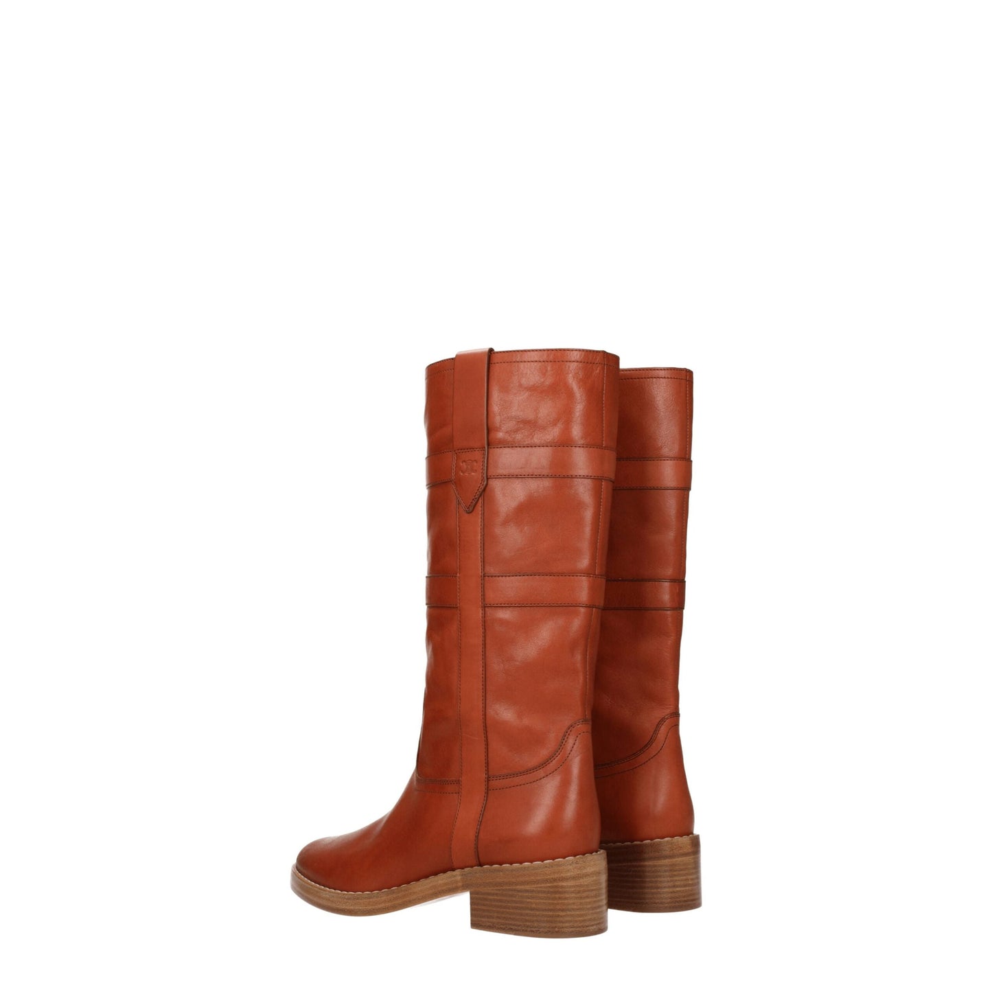 Celine Braune Lederstiefel