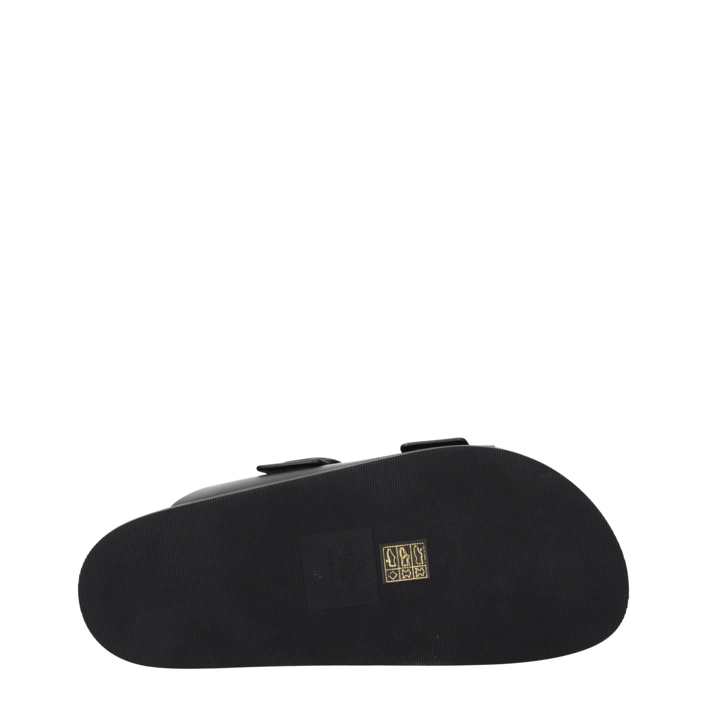 Valentino Garavani – Schwarze Slipper-Sandalen aus Leder