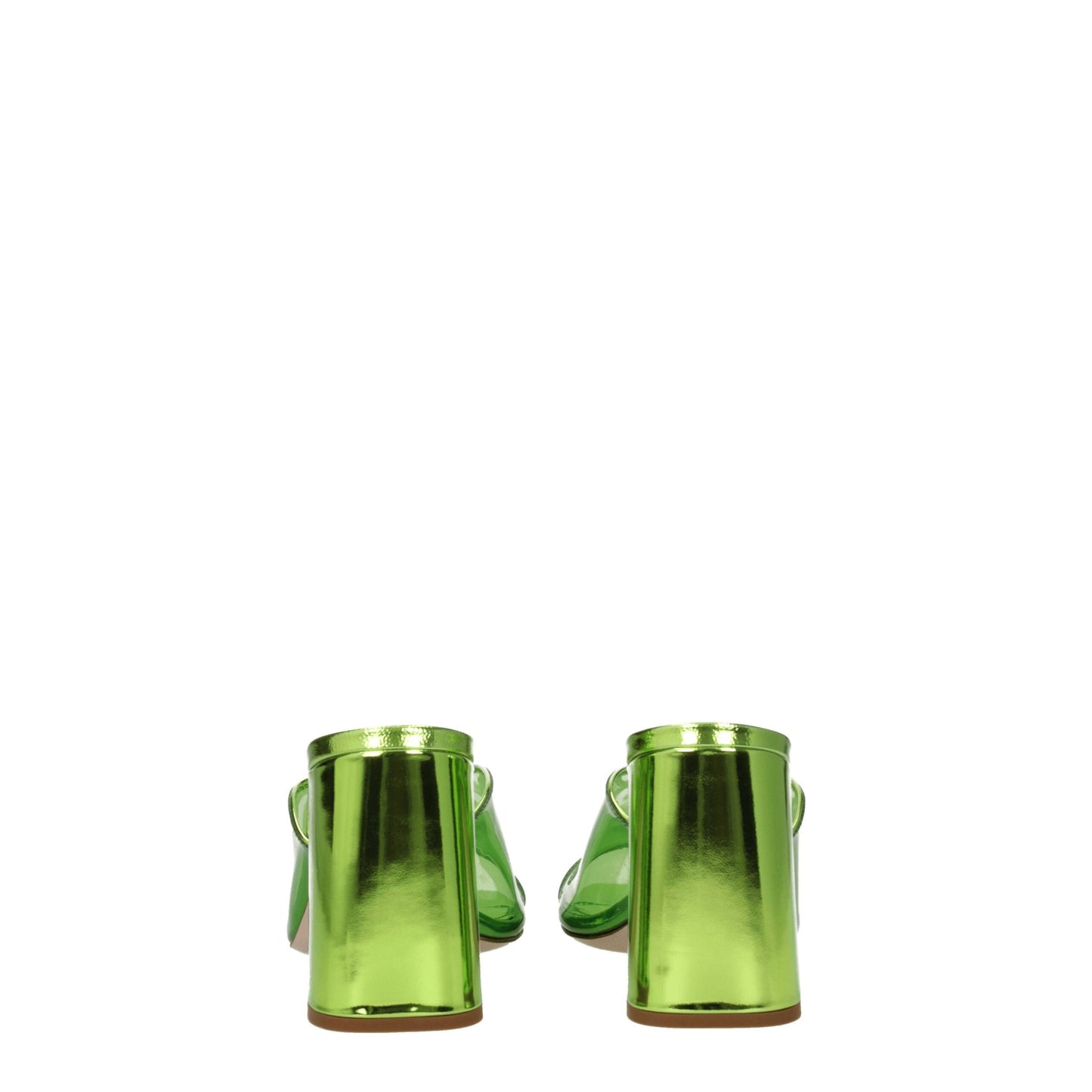 Plateformes en plexiglas vert Miu Miu