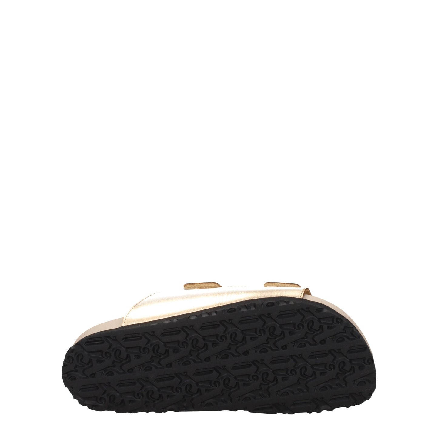 Palm Angels – Hausschuhe aus goldenem Leder