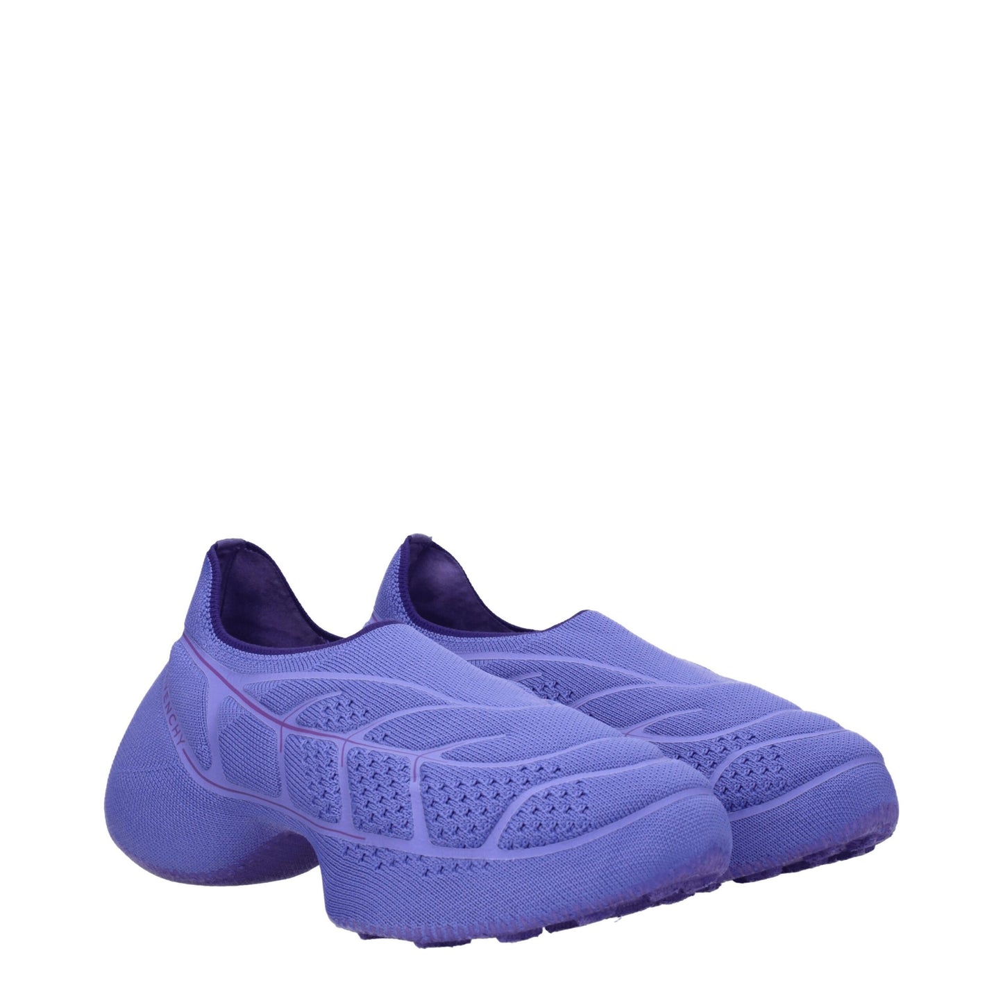 Givenchy – Slipper aus violettem Stoff